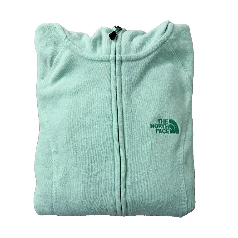 The North Face Women XS A36L Polartec Classic Mint Full Zip Fleece Hoodie